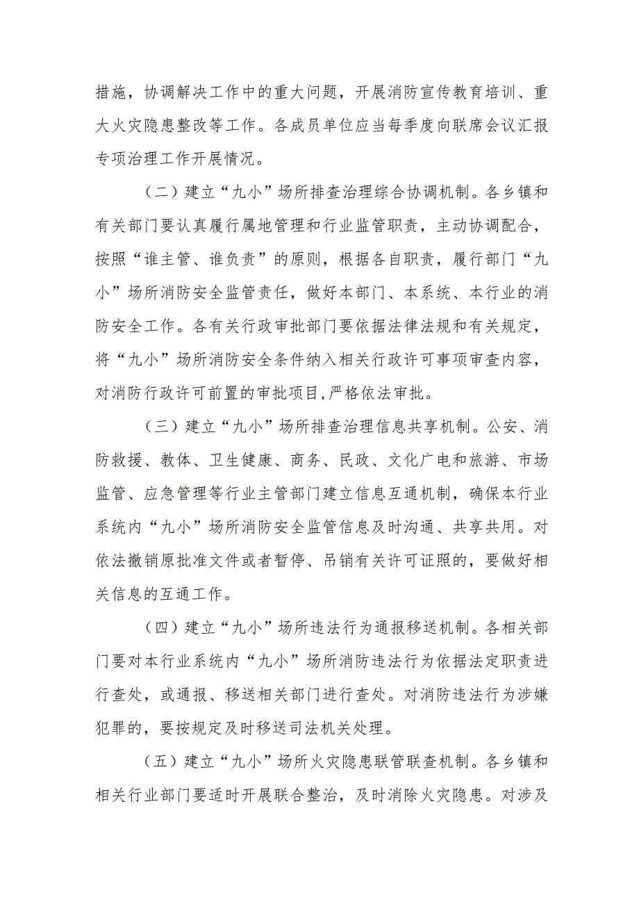 XX县关于建立“九小”场所多部门消防安全联合监管机制的实施意见.docx_第2页