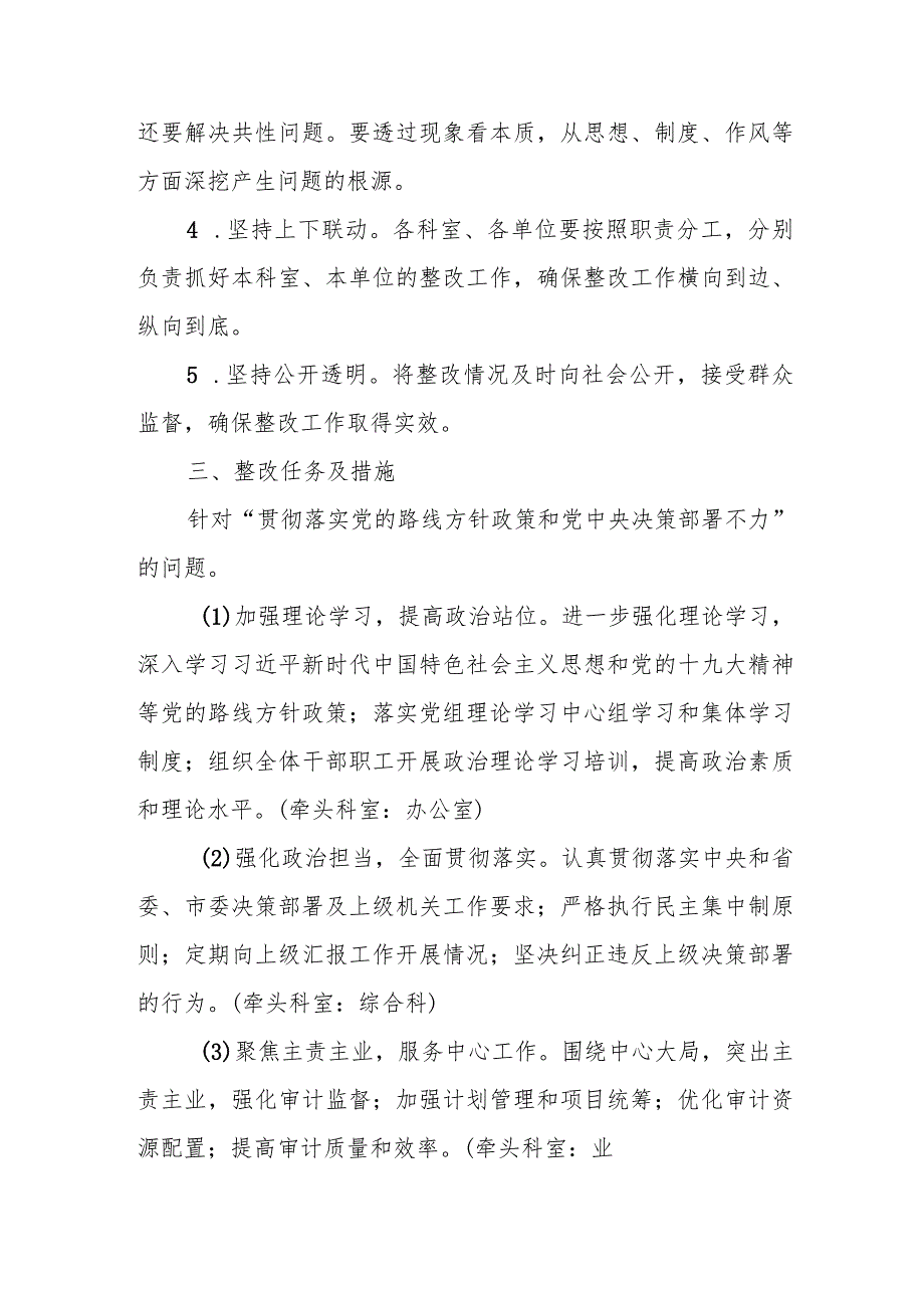 2023年某市审计局关于巡察反馈问题的整改方案.docx_第2页