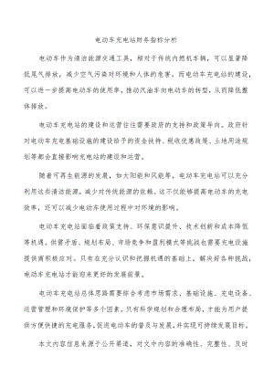 电动车充电站财务指标分析.docx