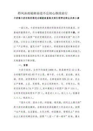 落实精准扶贫政策 带领群众致富路.docx