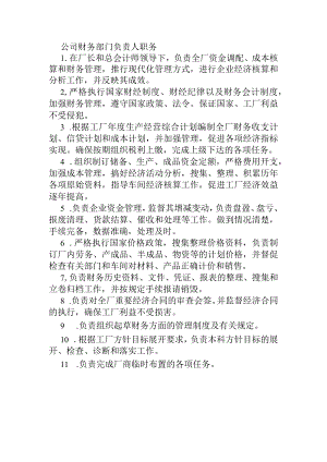 公司财务部门负责人职务.docx