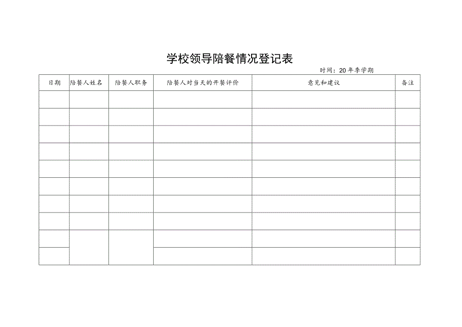 学校领导陪餐情况登记表.docx_第1页