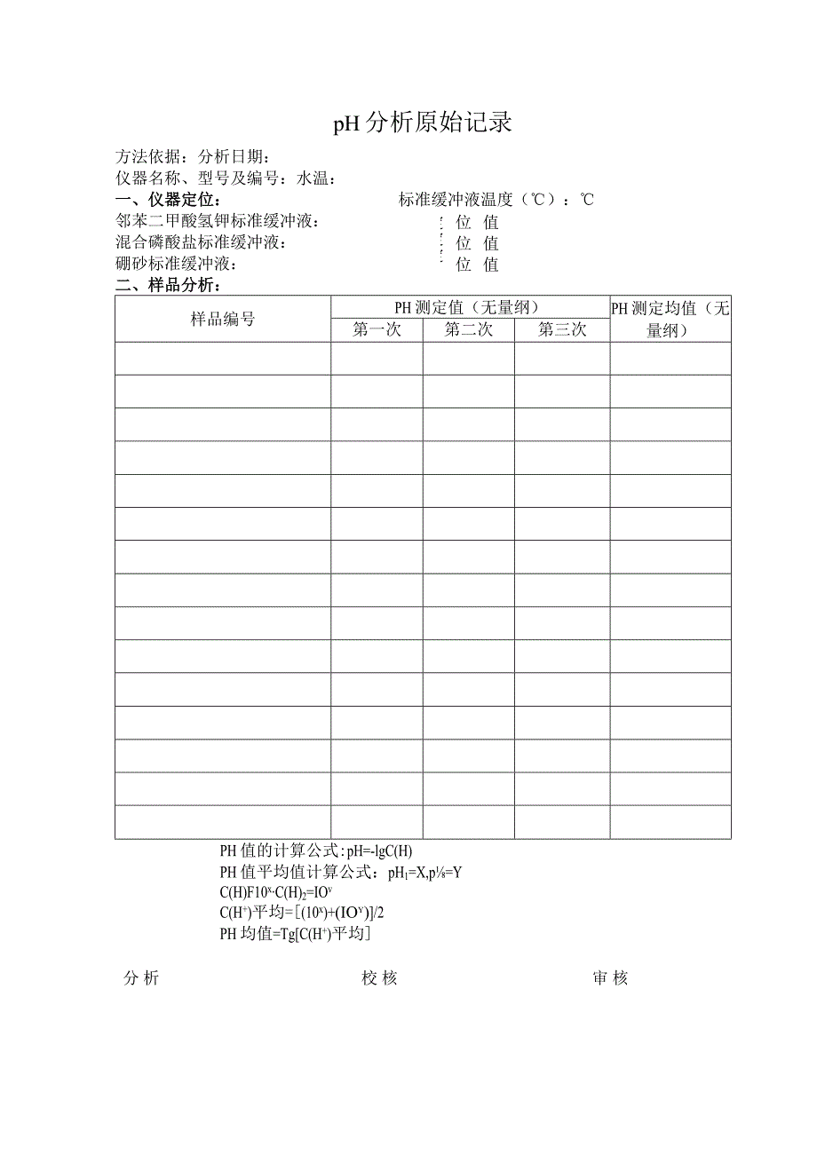 分析原始记录表.docx_第1页