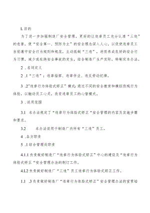 “违章行为体验式矫正”安全管理办法.docx