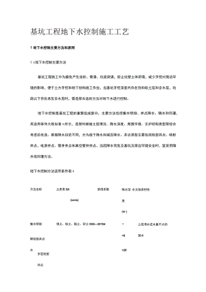 基坑工程 地下水控制施工工艺.docx