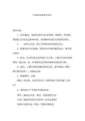 垃圾的处理教学设计.docx