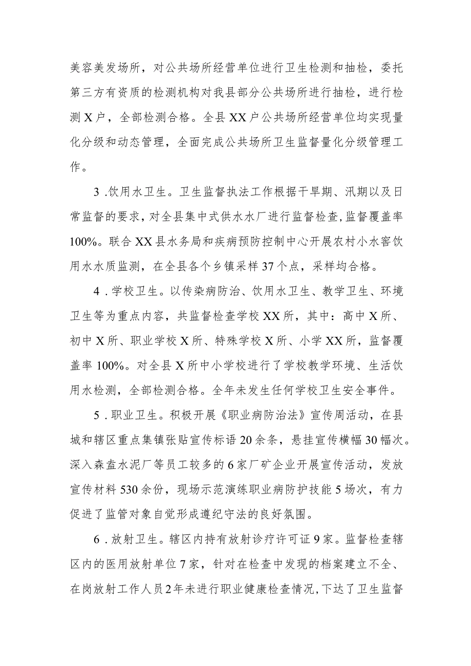 2022年全县卫生健康综合行政执法工作总结.docx_第2页