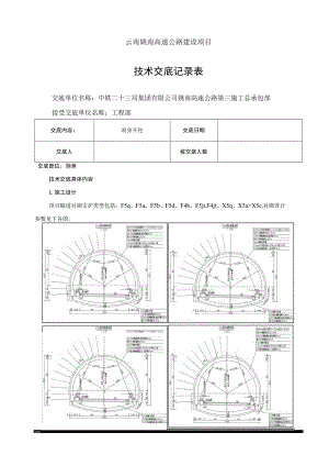 洞身开挖施工技术交底.docx