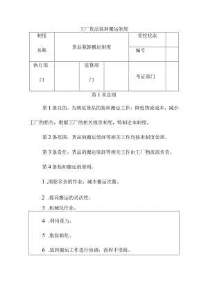 工厂货品装卸搬运制度.docx