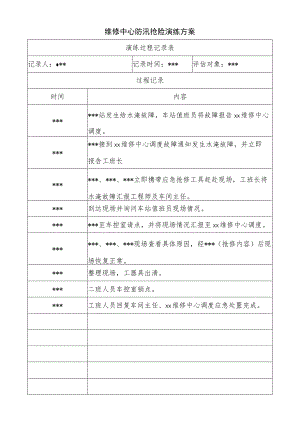 维修中心防汛抢险演练方案.docx