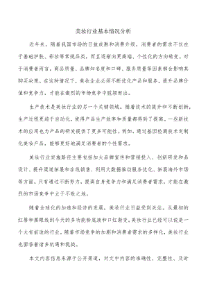 美妆行业基本情况分析.docx