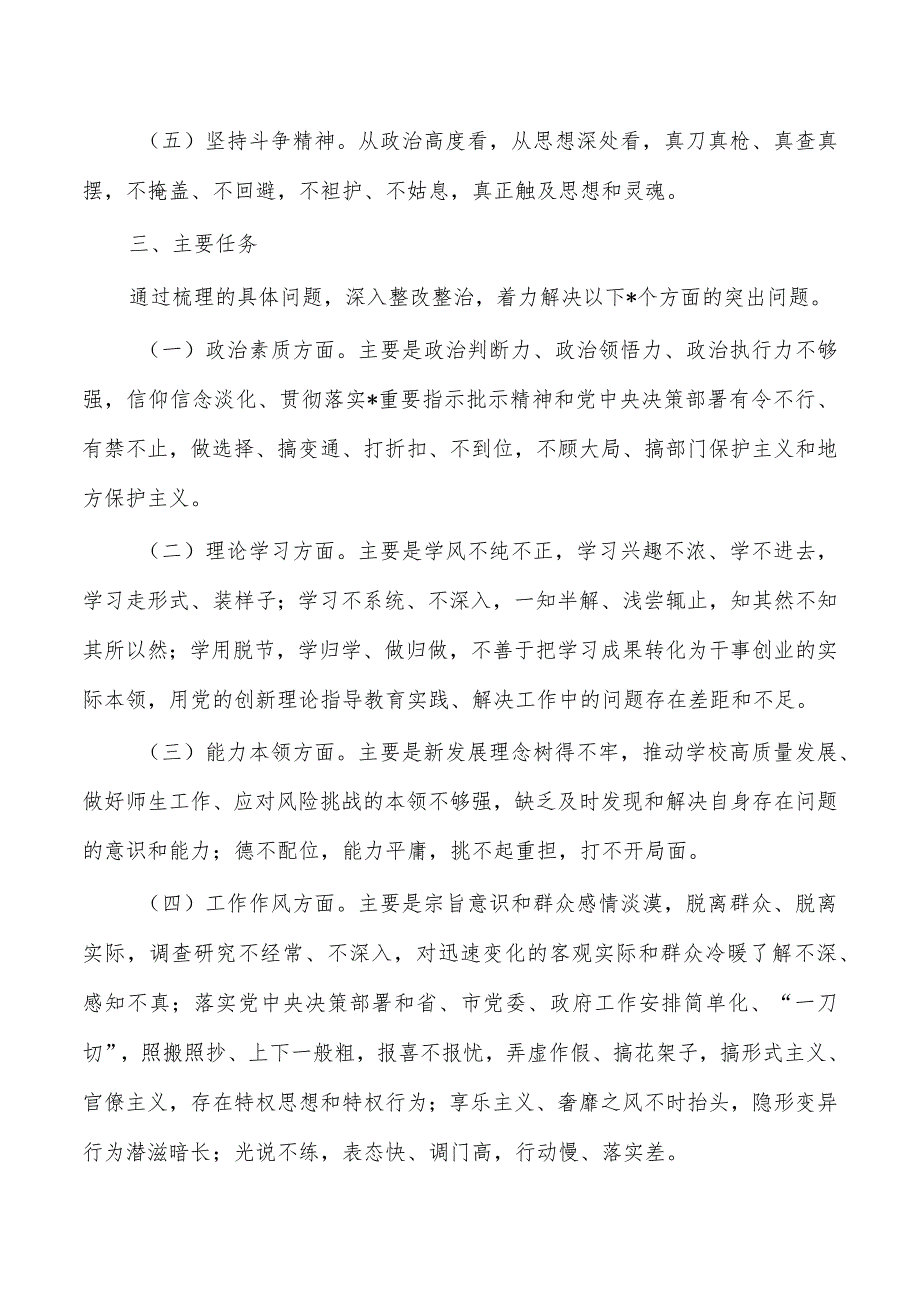 大学23年教育检视整改工作方案.docx_第2页