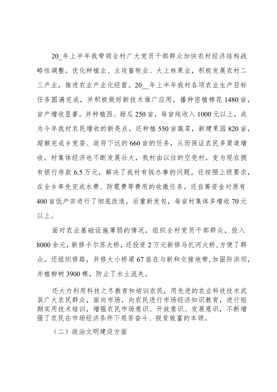 村党支部党建存在的问题述职报告.docx_第3页