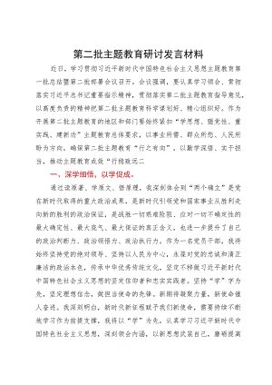 第二批主题教育研讨发言材料：以勤学深悟、实干担当推动主题教育成效“行稳致远”.docx