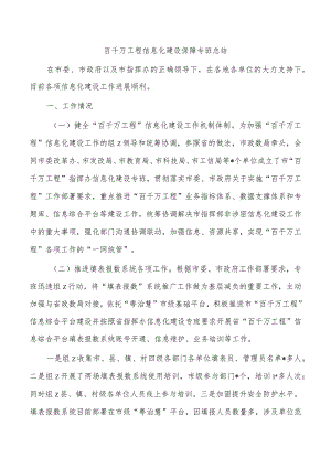 百千万工程信息化建设保障专班总结.docx