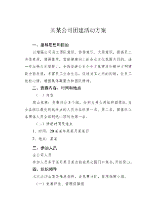 某某公司团建活动方案.docx