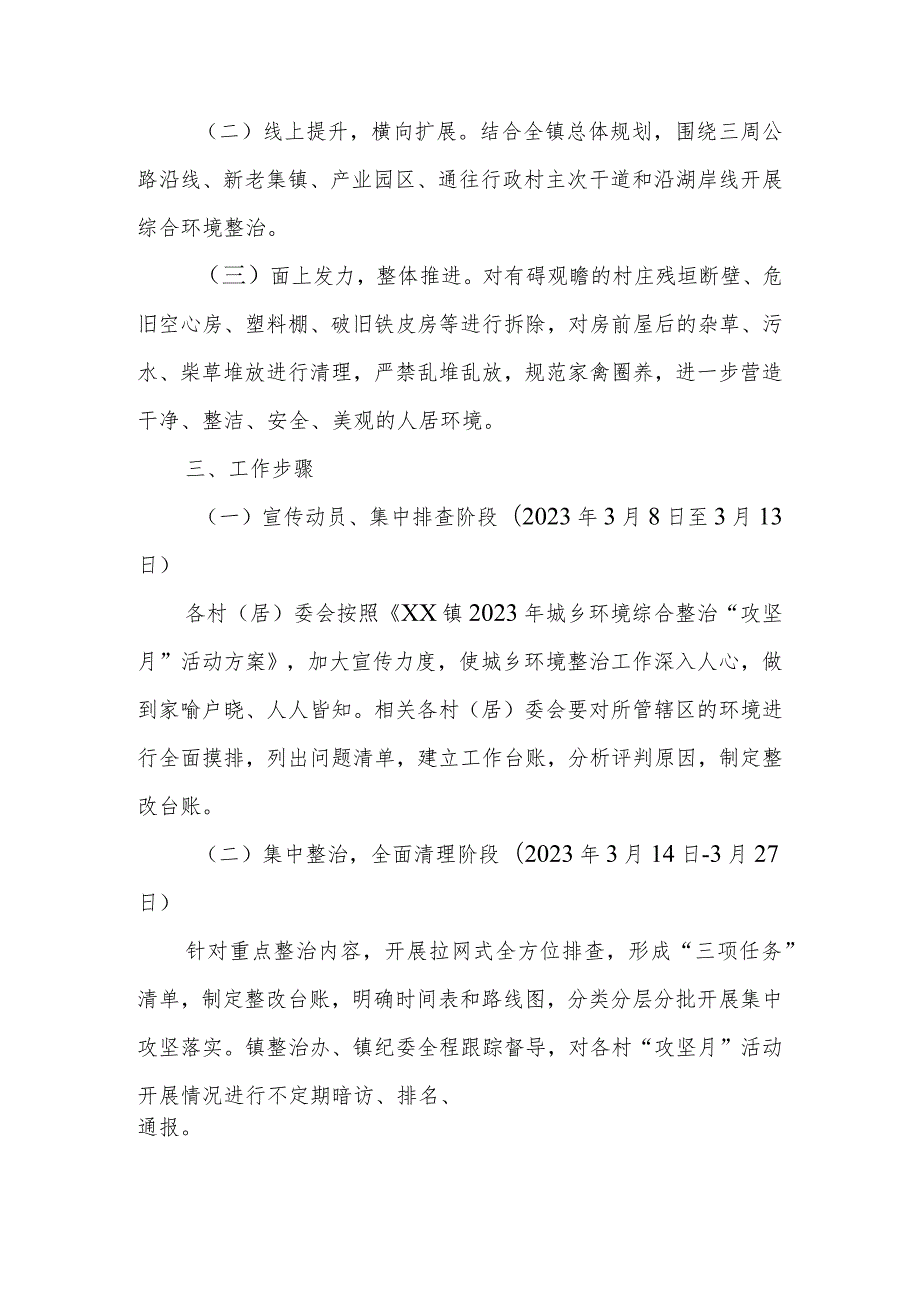 XX镇2023年城乡环境综合整治“攻坚月”活动方案.docx_第2页