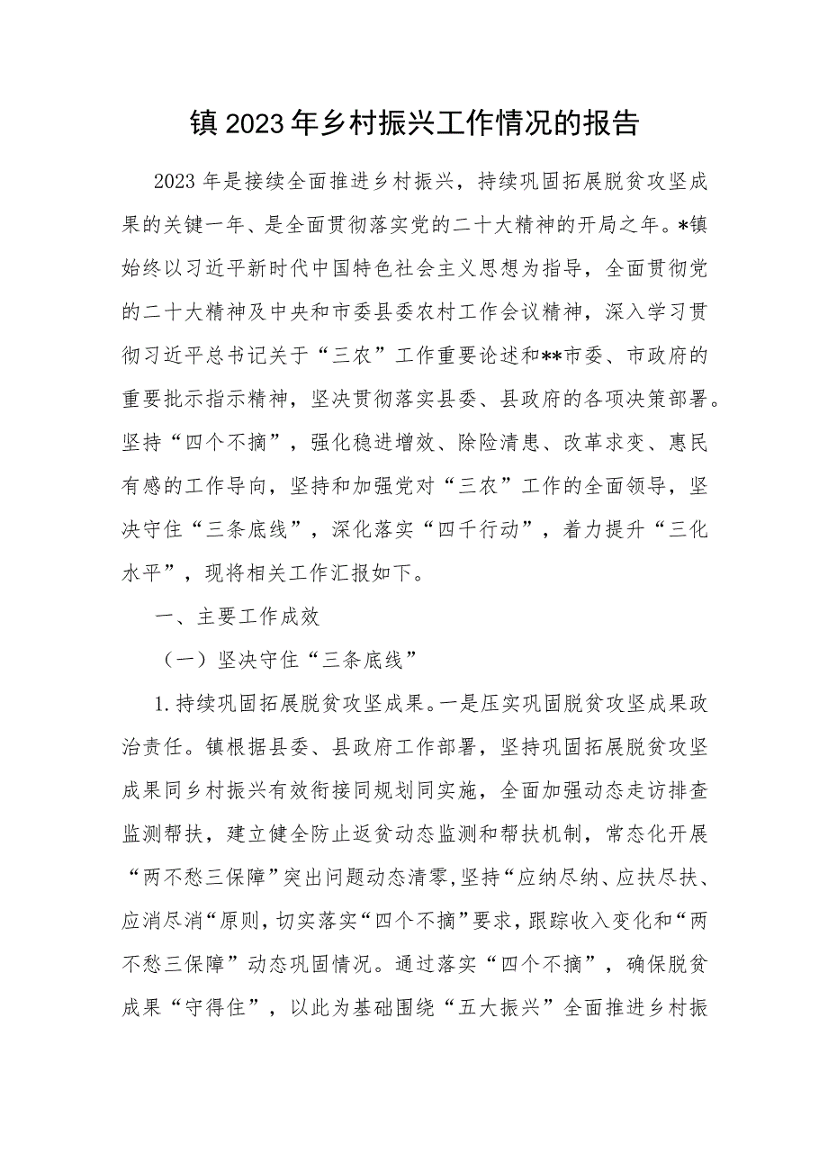 乡镇2023年乡村振兴推进工作情况报告典型案例材料问题整改“回头看”工作总结报告.docx_第2页