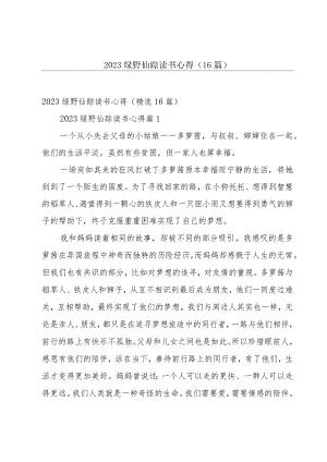 2023绿野仙踪读书心得（16篇）.docx