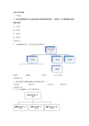 采购管理与精益化任务2单元试题.docx