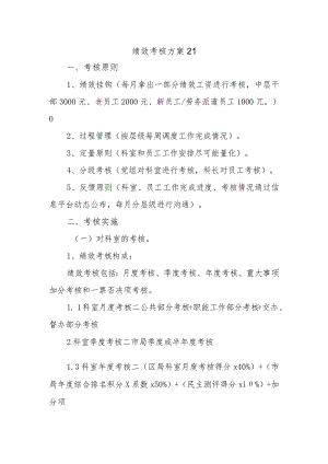 绩效考核方案21.docx