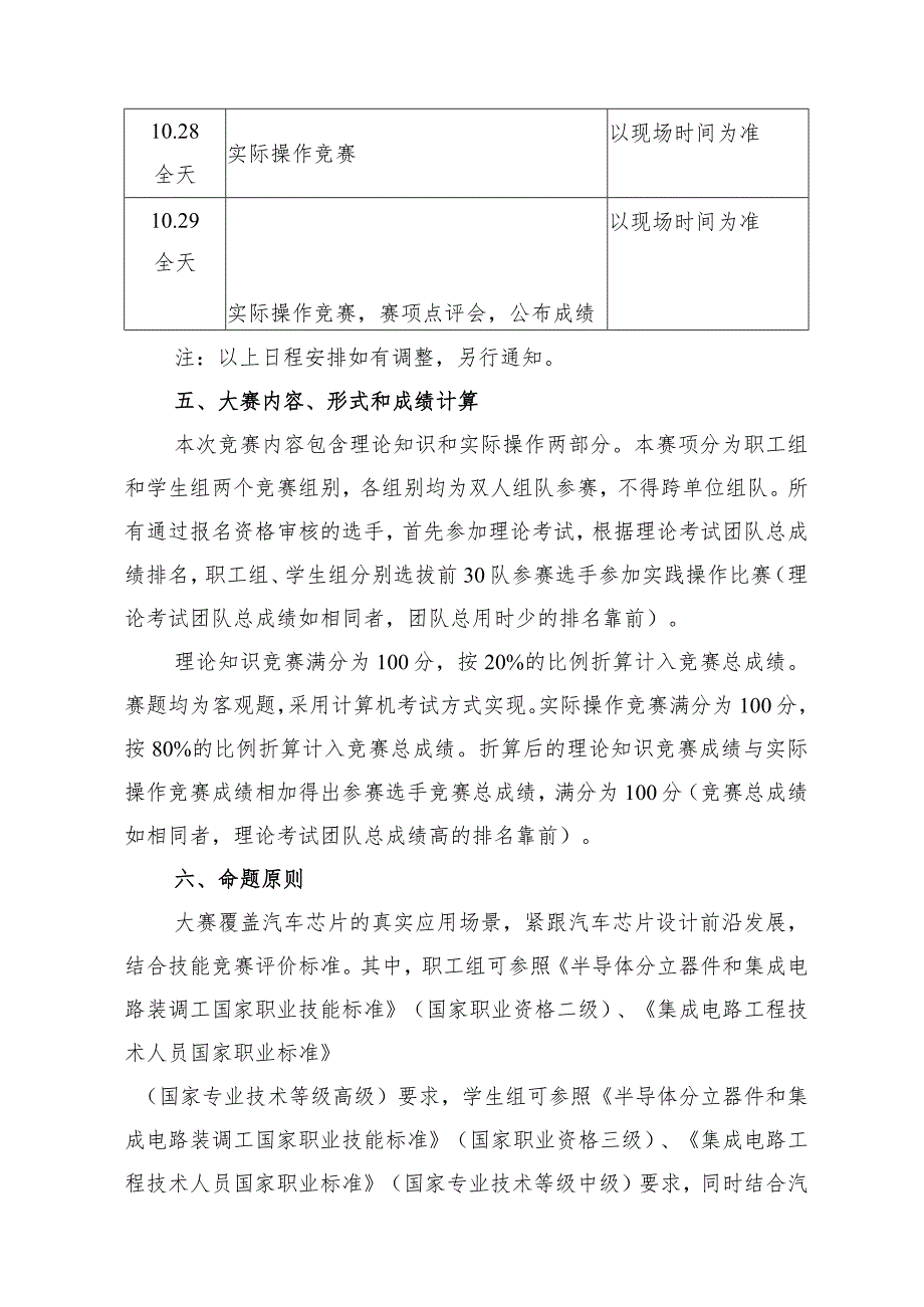 半导体分立器件和集成电路装调工（汽车芯片开发应用）赛项广东省选拔赛技术方案.docx_第2页