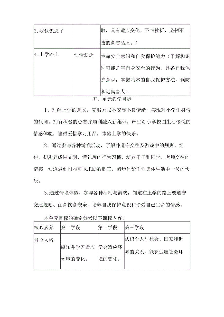 一年级道德与法治上册第一单元整体教学设计.docx_第3页