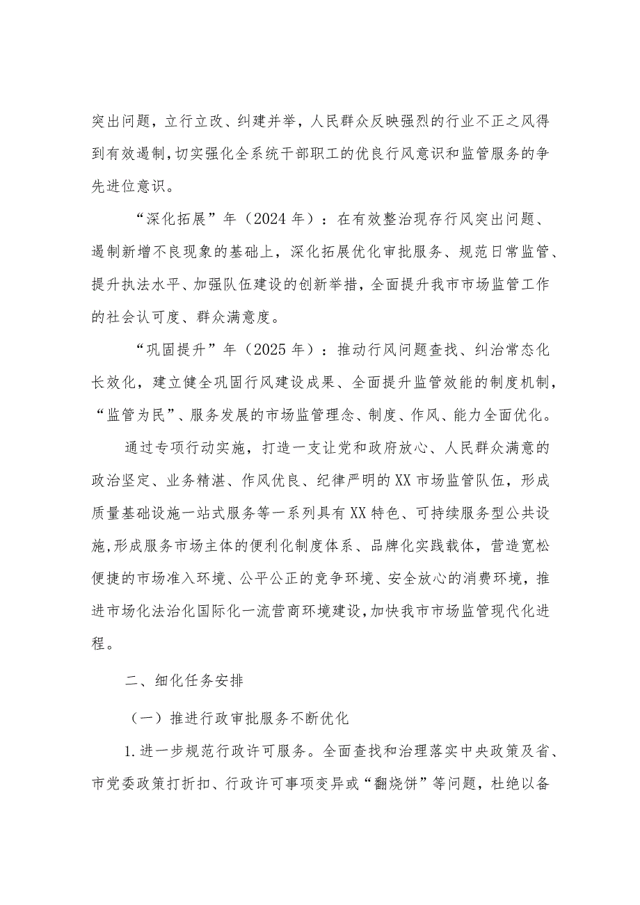 XX市市场监督管理局全市市场监管系统行风建设三年攻坚专项行动实施方案和2023年工作要点.docx_第2页