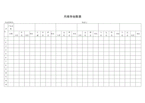 库存台账表格.docx