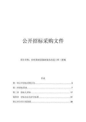 农村基础设施新建及改造工程（慈城镇2023年度）全过程咨询项目招标文件.docx