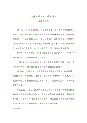 证券公司净资本计算规则.docx