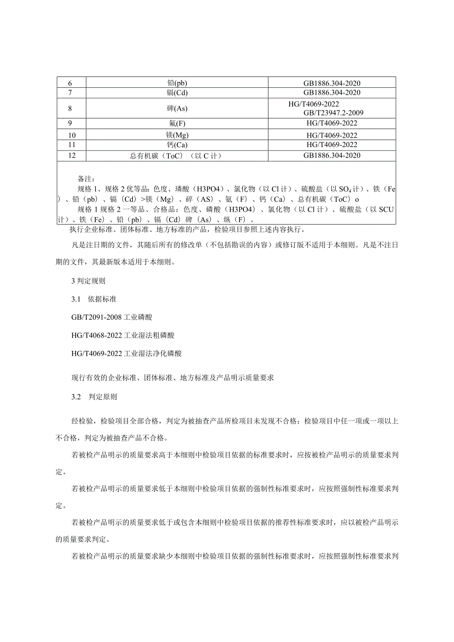 磷酸产品质量监督抽查实施细则（2023年版）.docx_第2页