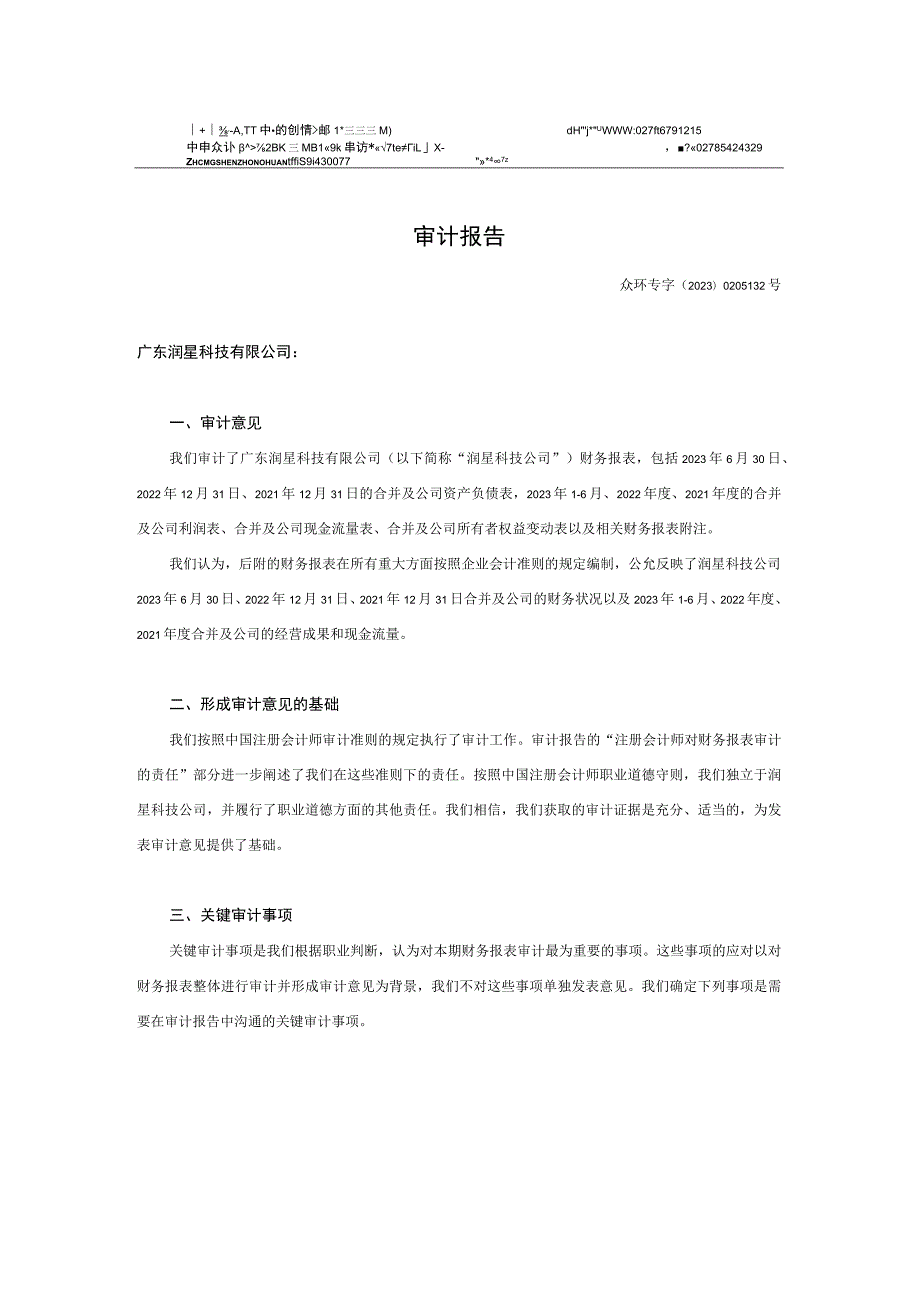 华东重机：广东润星科技有限公司审计报告.docx_第2页