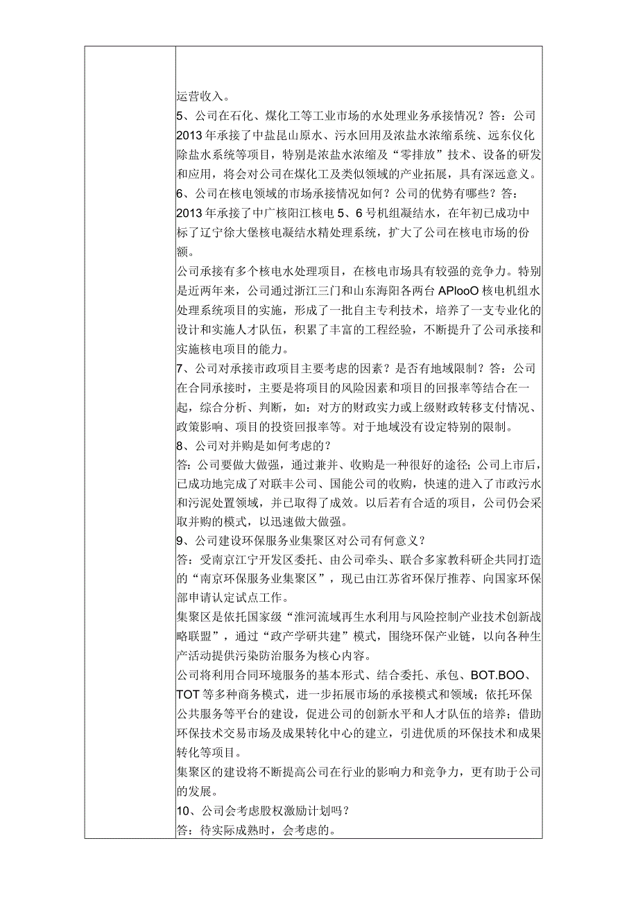 证券代码372证券简称中电环保南京中电环保股份有限公司投资者关系活动记录表.docx_第2页