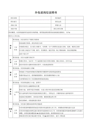 外包装岗位说明书.docx