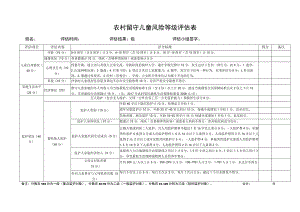 农村留守儿童风险等级评估表.docx