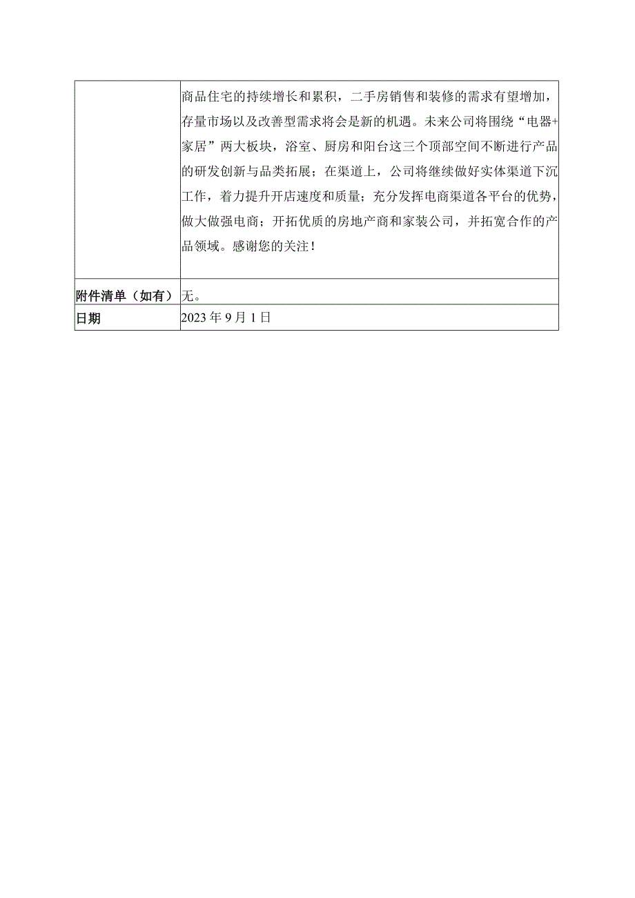 证券代码603551证券简称奥普家居奥普家居股份有限公司投资者关系活动记录表.docx_第3页