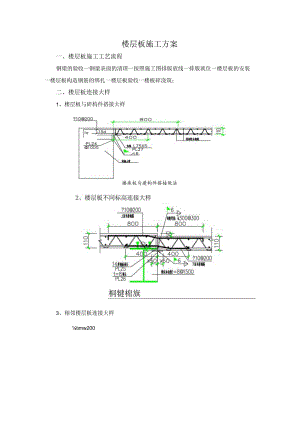 楼层板施工方案.docx