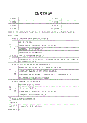 选板岗位说明书.docx