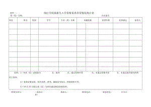 闽江学院级新生入学资格复查异常情况统计表.docx