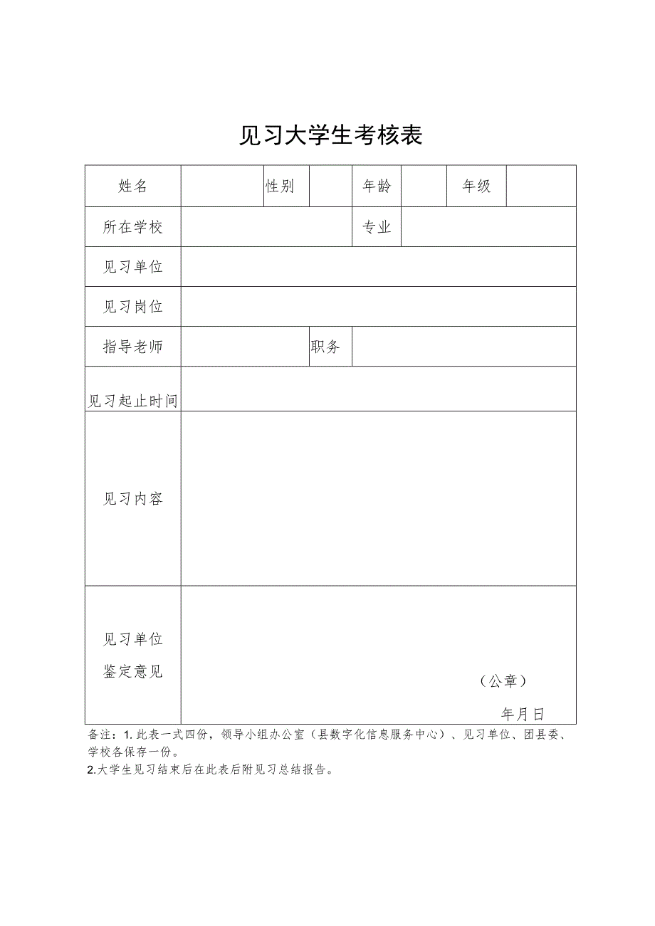 见习大学生考核表.docx_第1页