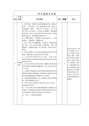 防火墙技术参数.docx