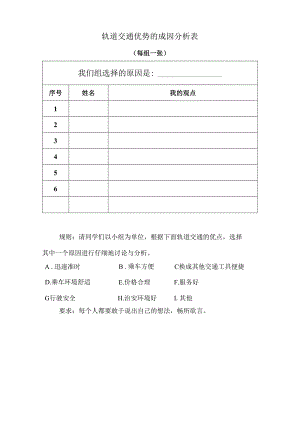 轨道交通优势的成因分析表.docx