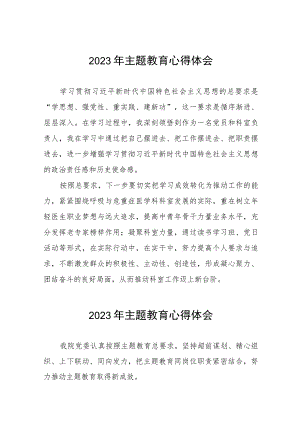 医院党支部书记关于主题教育的心得体会六篇.docx