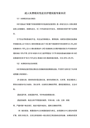 成人失禁相关性皮炎护理实践专家共识.docx