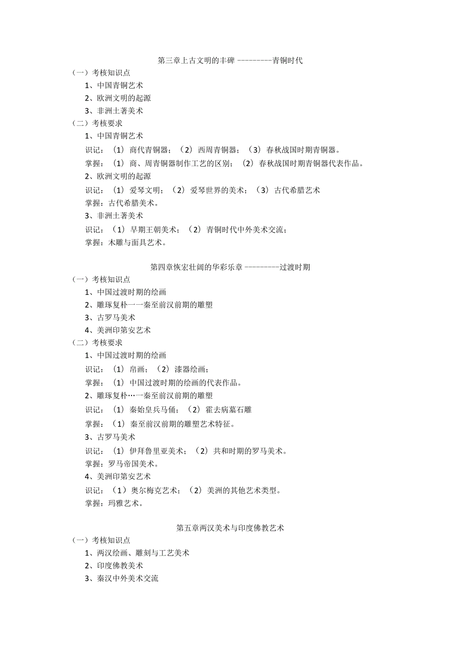 美术学、美术、艺术设计专业研究生初试科目《中外美术史》考试大纲.docx_第2页