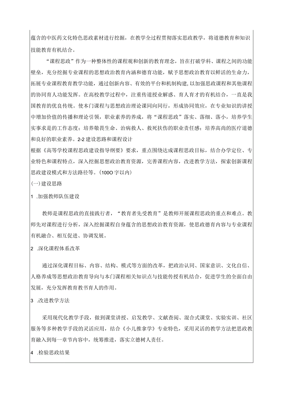 《小儿推拿学》课程思政示范课程立项申报书.docx_第2页