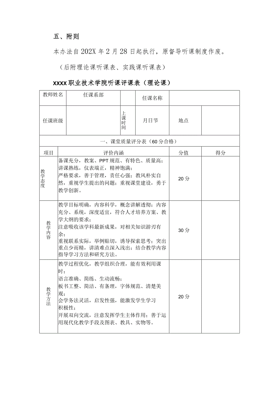 职业技术学院督导听课管理办法.docx_第3页