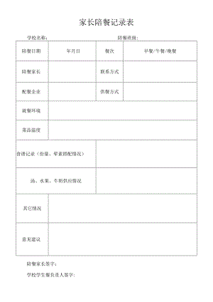 家长陪餐记录表.docx