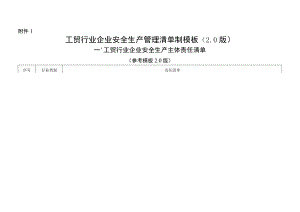 工贸行业企业安全生产管理清单制模板2.0版.docx